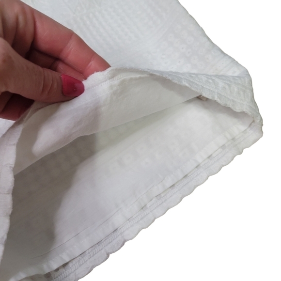 Free People White Cheeky Embroidered Shorts - Picture 5 of 7